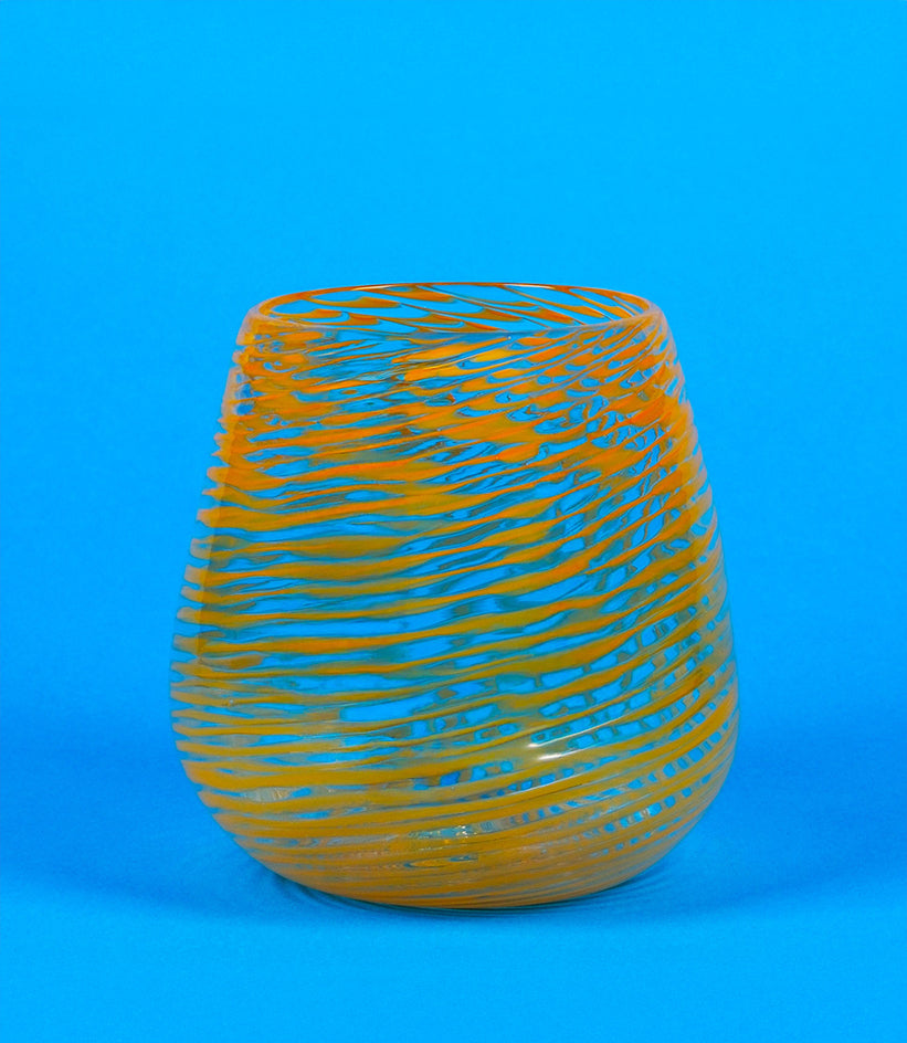 Barbablanca Hand-Blown Glass Object — Blue
