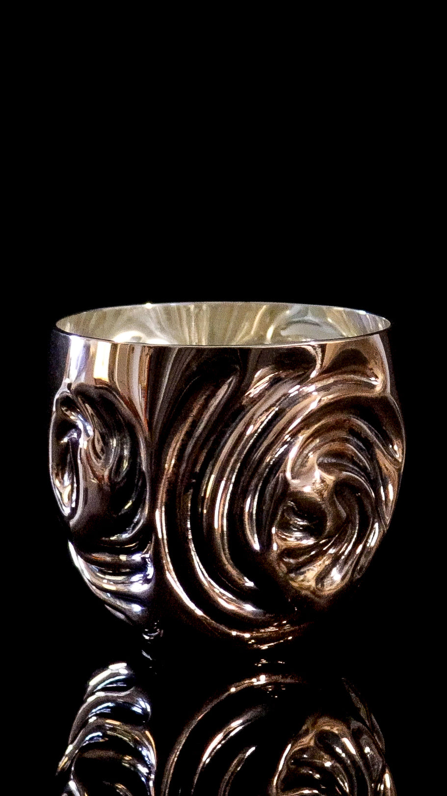 CHASED COPPER TUMBLER # 1