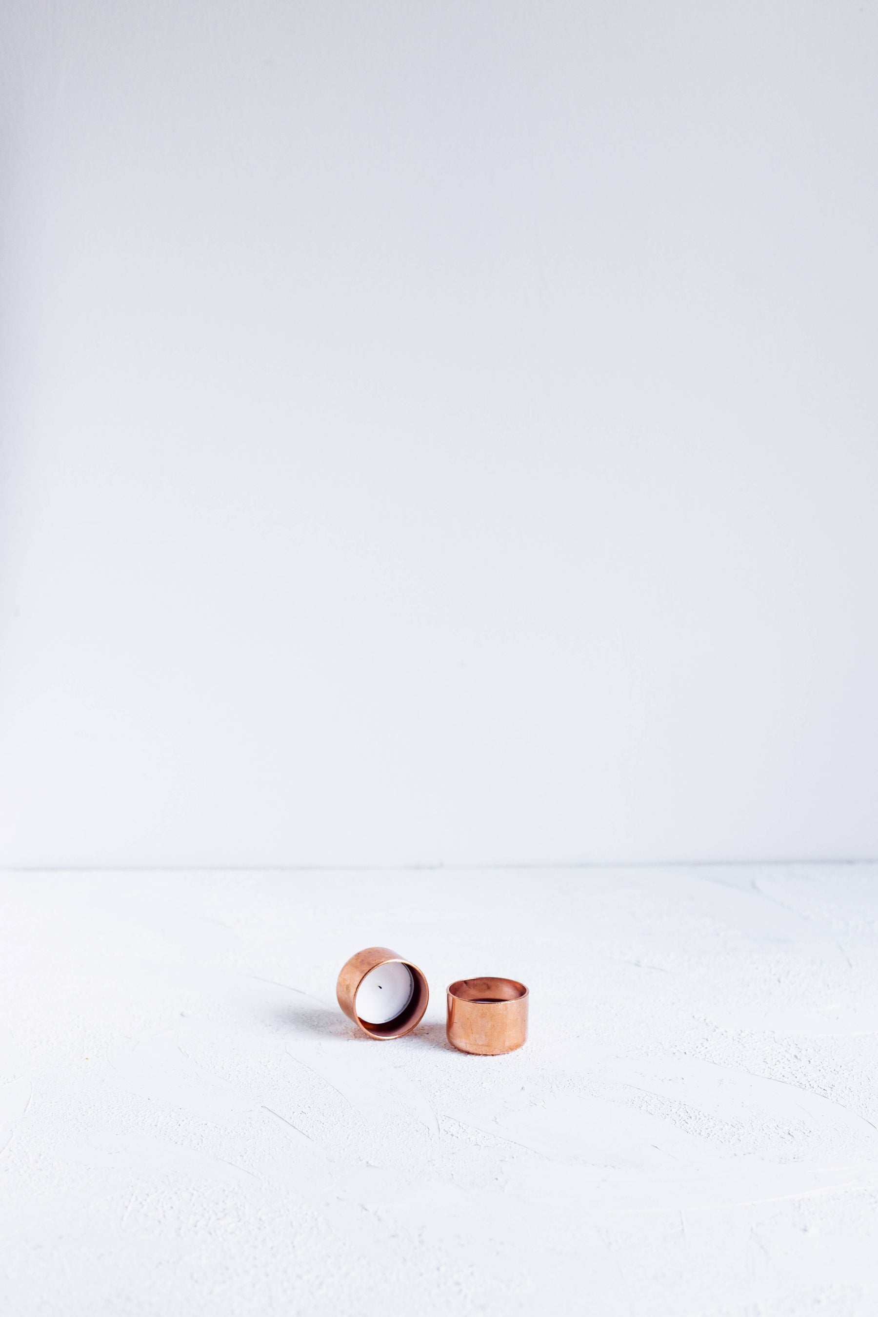 Handcrafted Copper Tealight Candle Holders – Set of 3 – view 5