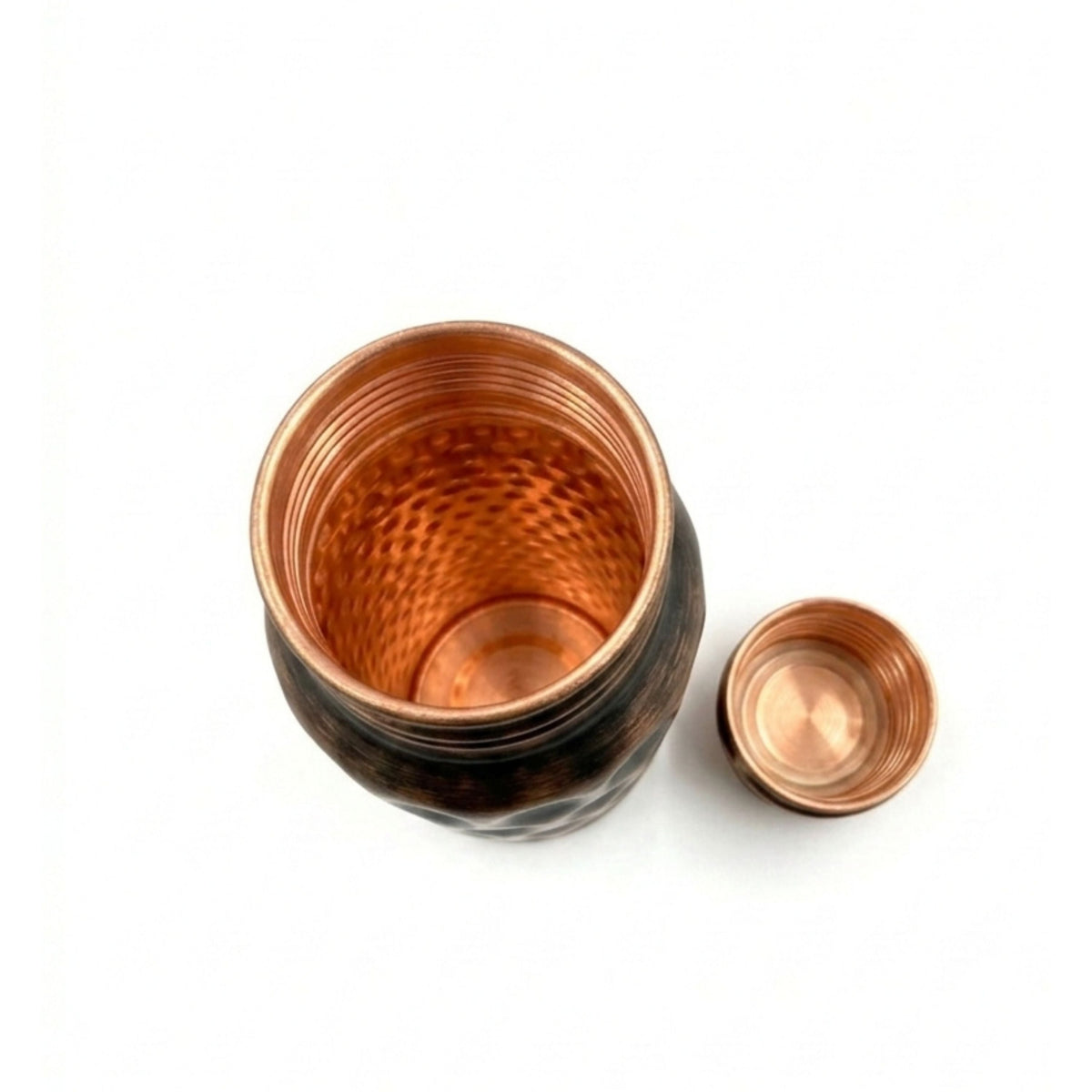 Handmade Dark Copper Water Bottle 750ml – view 3