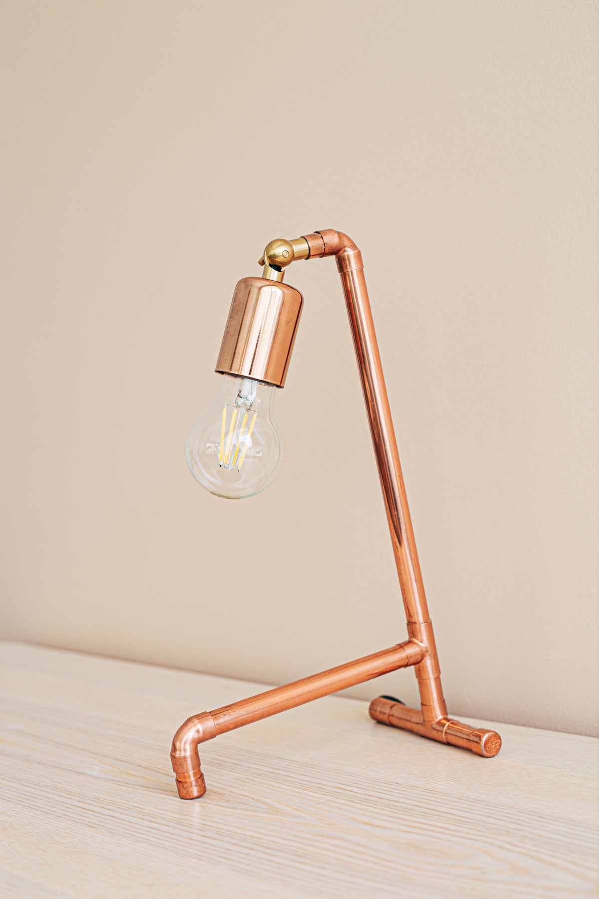 Solid Copper Table Lamp – view 4