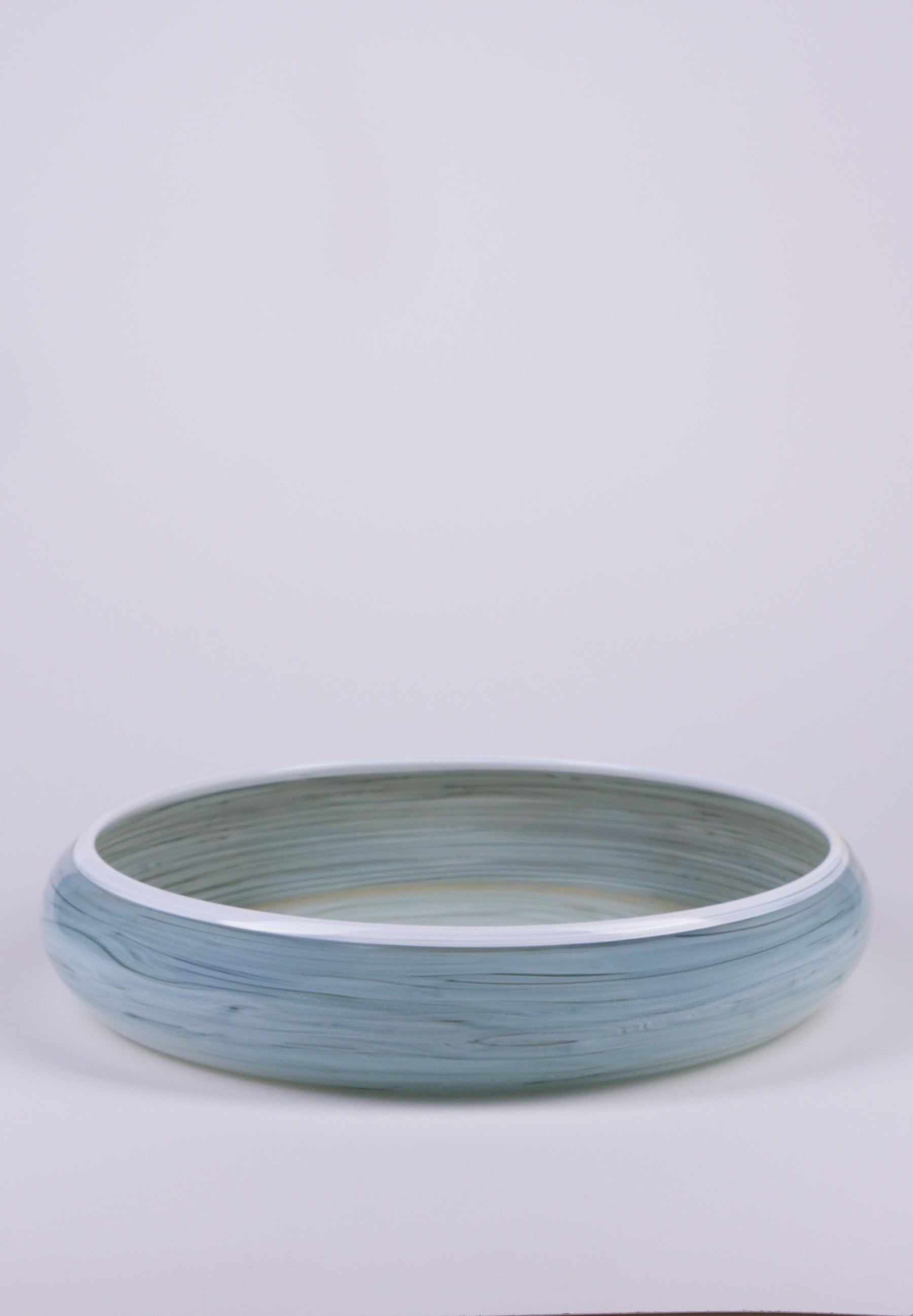 Luna Grigia Hand-Blown Glass Object