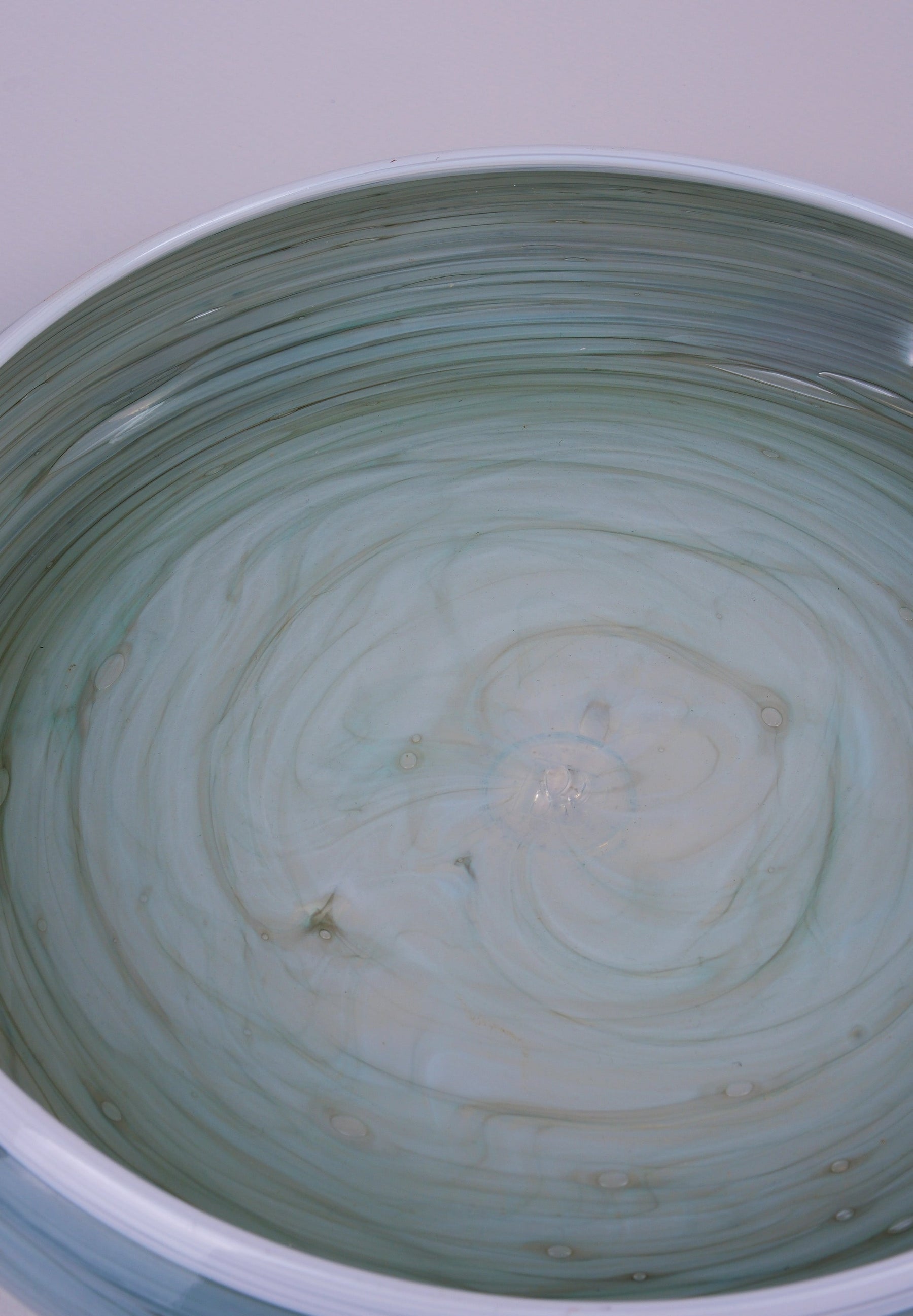 Luna Grigia Hand-Blown Glass Object