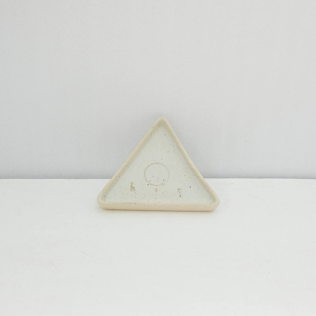 Hic Ceramics Small Triangle Plate