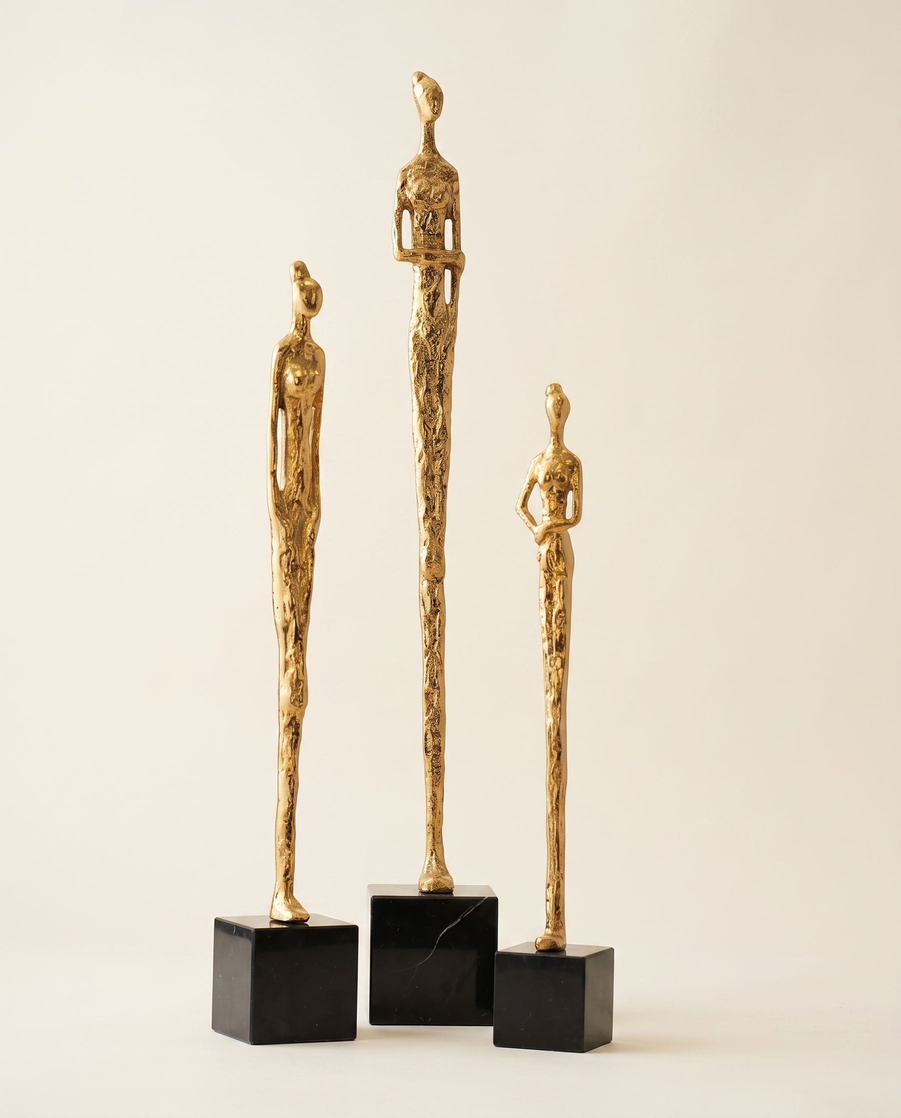 Brass Silhouette Women with Buns II