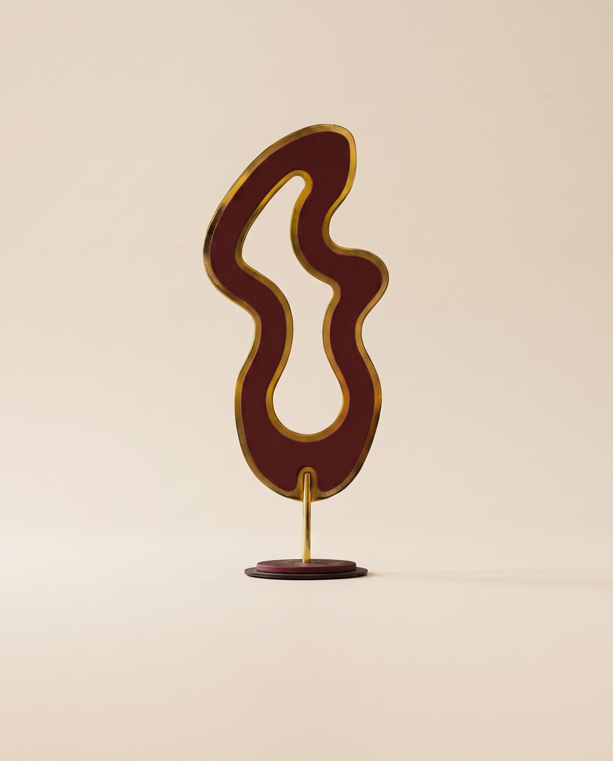 Nubuck Amorphous Abstract Decor - warm ivory studio hero shot