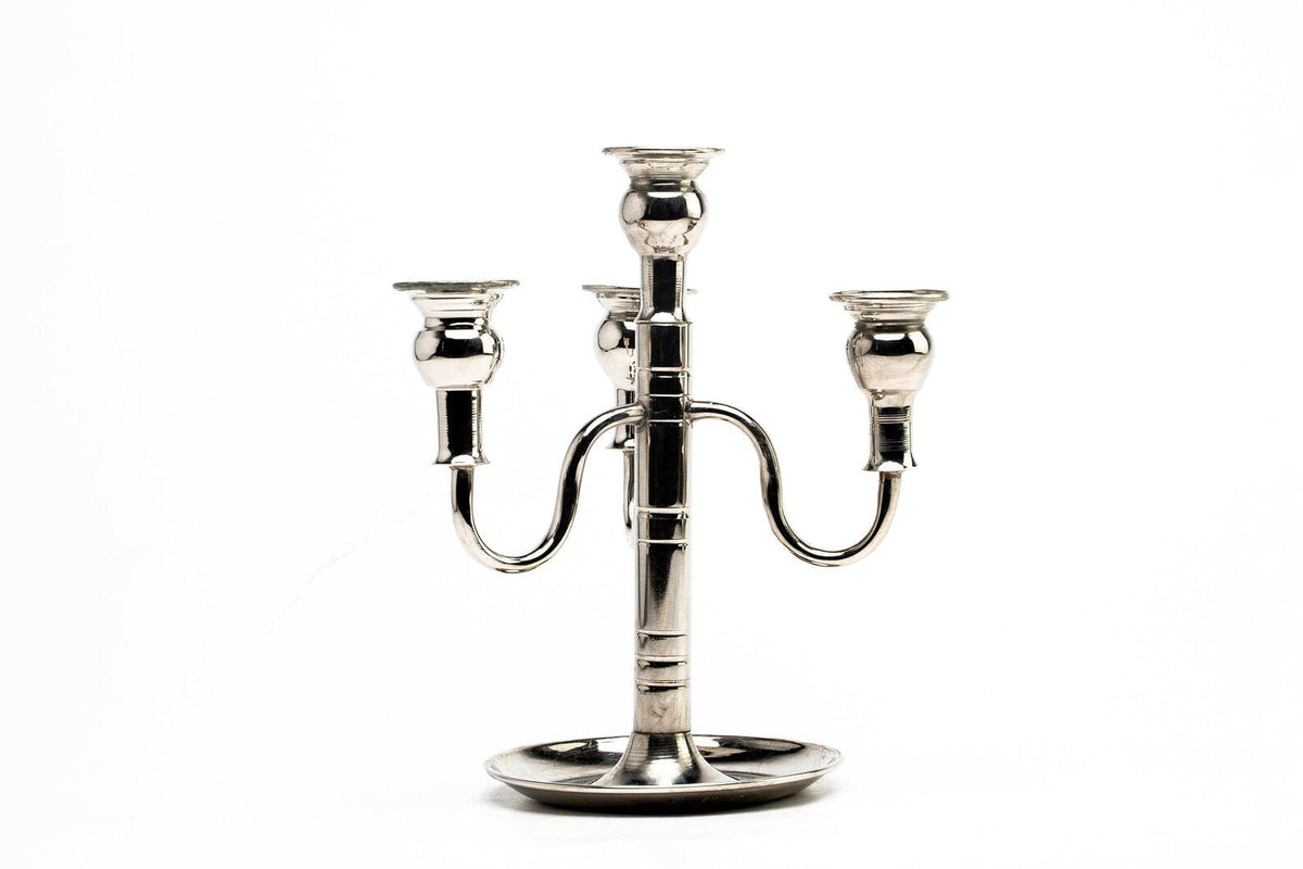 Handmade Nickel Candlestick Holder | Copper Vintage Home Decoration Ornaments - Alfiq's Store