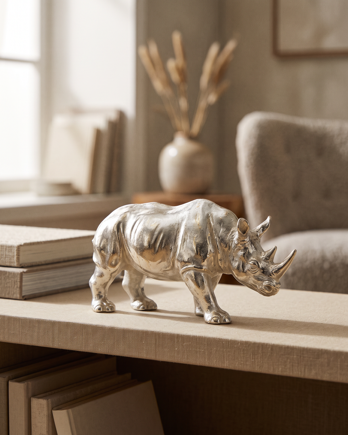 Rhino Sculpture (One Piece)