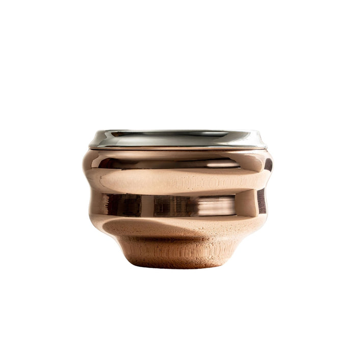 Handcrafted Wavy Solid Copper Tumbler - Available in 3 Elegant Finishes (Copper)