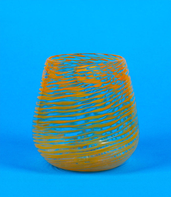 Barbablanca Hand-Blown Glass Object — Orange