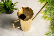 Tall Polished Brass Watering Can, 240 mm – view 2