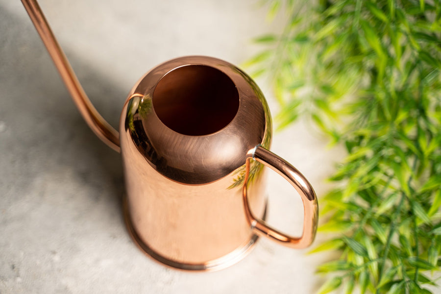 Polished Copper Watering Can – Timeless Shine for Modern Gardening