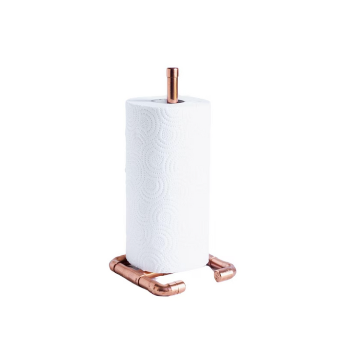 Copper Pipe Paper Towel Holder | Copper Rustic Home Decor for Kitchen
