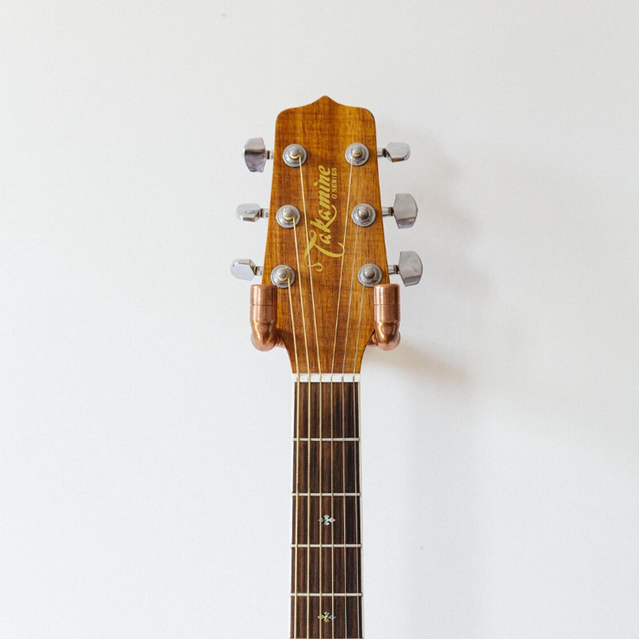 Copper Guitar Holder - Handmade Solid Copper Guitar Pick Wall Hanger - Rustic Guitar Accessory 120 mm x 40 mm