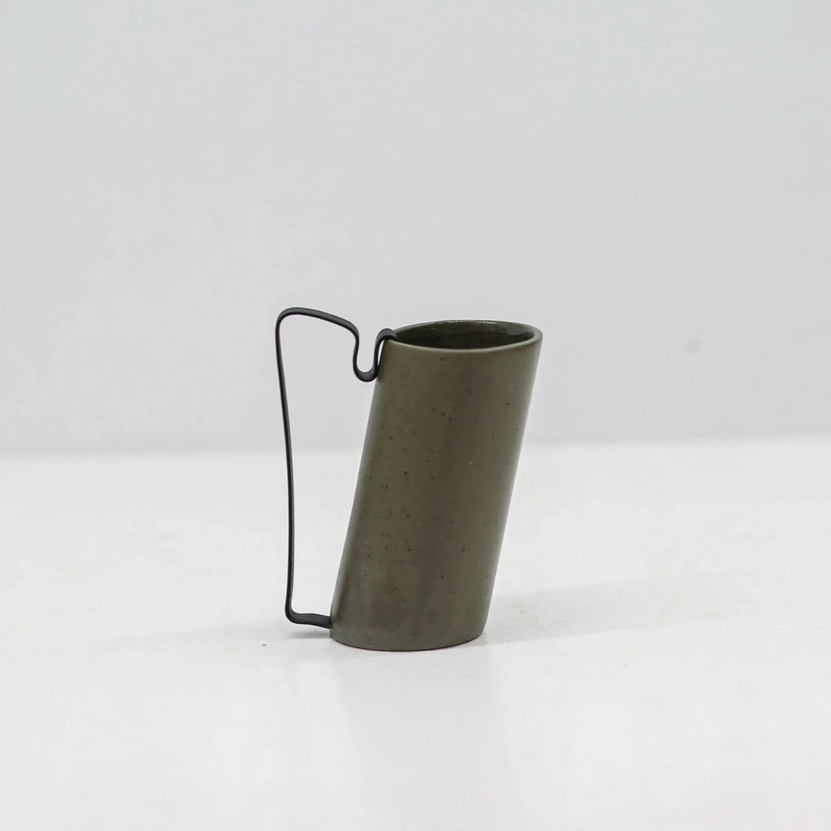 Hic Ceramics Small Cylindrical Cup — Handcrafted Stoneware Espresso Cup
