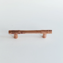 Industrial Copper Handle with Plate | Handmade Solid Copper Pull with Backp – view 2
