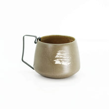 Hic Ceramics Stone Medium Stoneware Cup with Removable Stainless Steel Handle