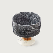 HANDMADE MARBLE CHALICE - BLACK/HONEY/LILAC