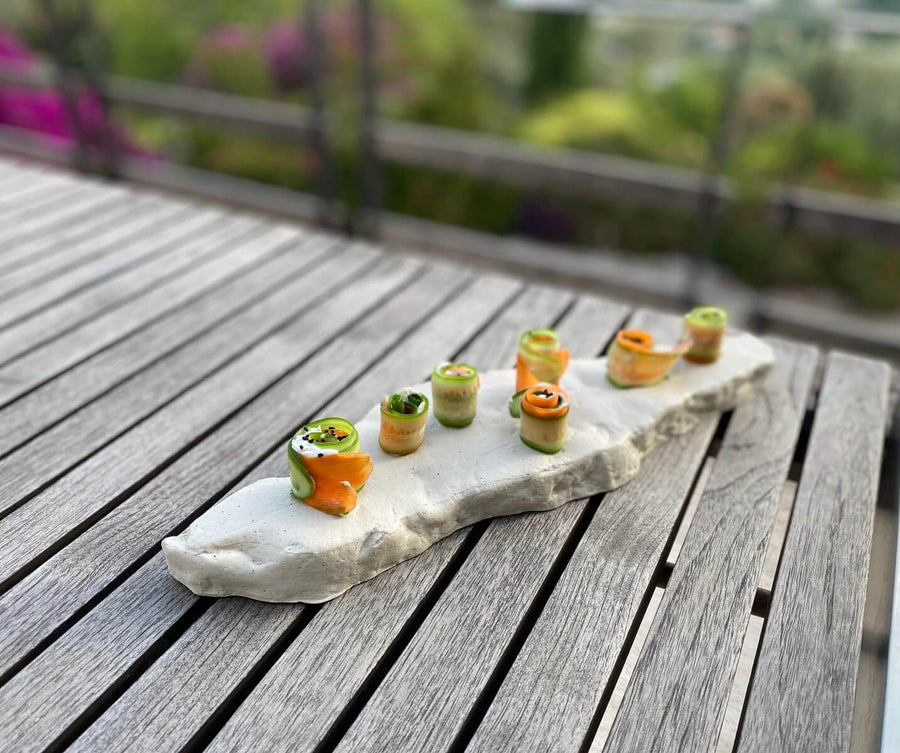 Hic Ceramics Stone Large Double-Sided Serving Board