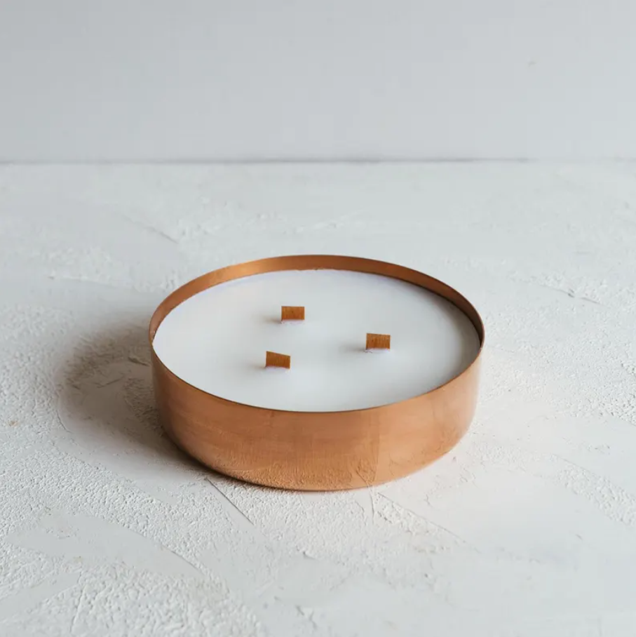 Handmade Set of 2 Copper Candle Holders | Rustic & Eco-Friendly Copper Home – view 3