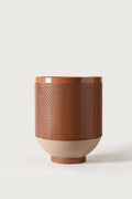 Woven-Texture Planter, Taupe