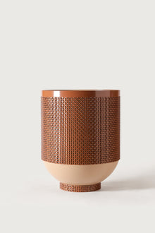 Woven-Texture Planter, Blush (One Piece) — Bels & Pearl