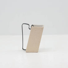 Hic Ceramics Khaki Rectangular Small Stoneware Mug with Removable Stainless Steel Handle