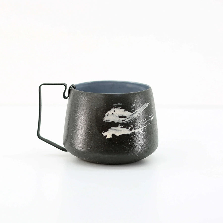 Hic Ceramics Sand Medium Stoneware Cup with Removable Stainless Steel Handle