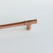 Industrial Copper Handle with Plate | Handmade Solid Copper Pull with Backp – view 4