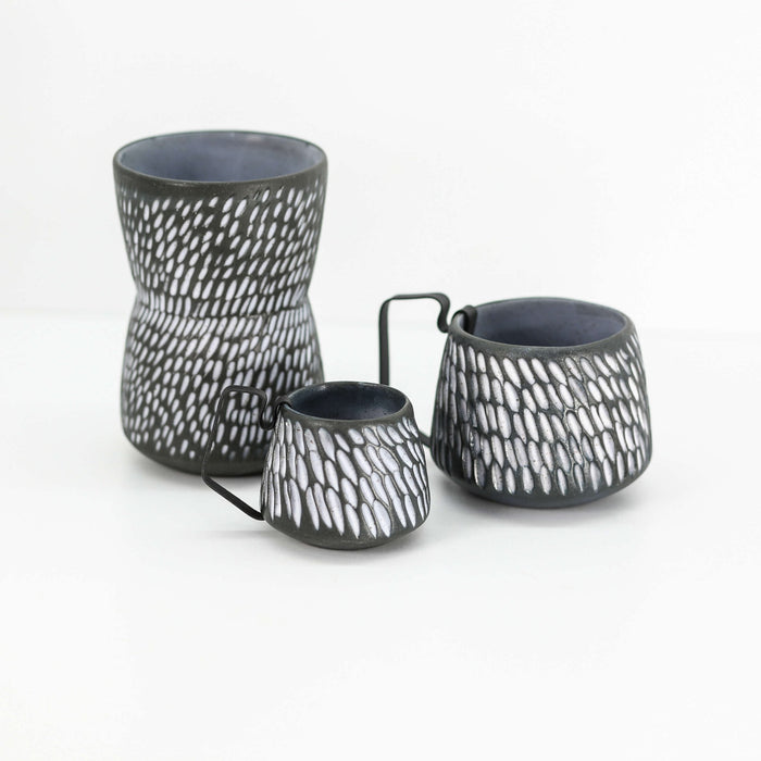 Hic Ceramics Stone Cup Set Recif — Handcrafted Stoneware Trio