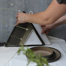 Hic Ceramics Large Triangle Plate — Handcrafted Stoneware Serving Plate