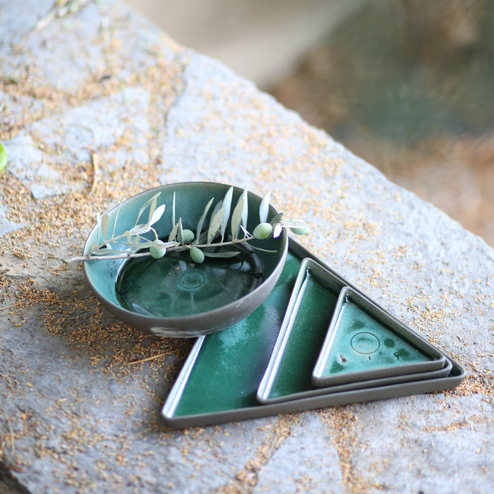 Hic Ceramics Small Triangle Plate