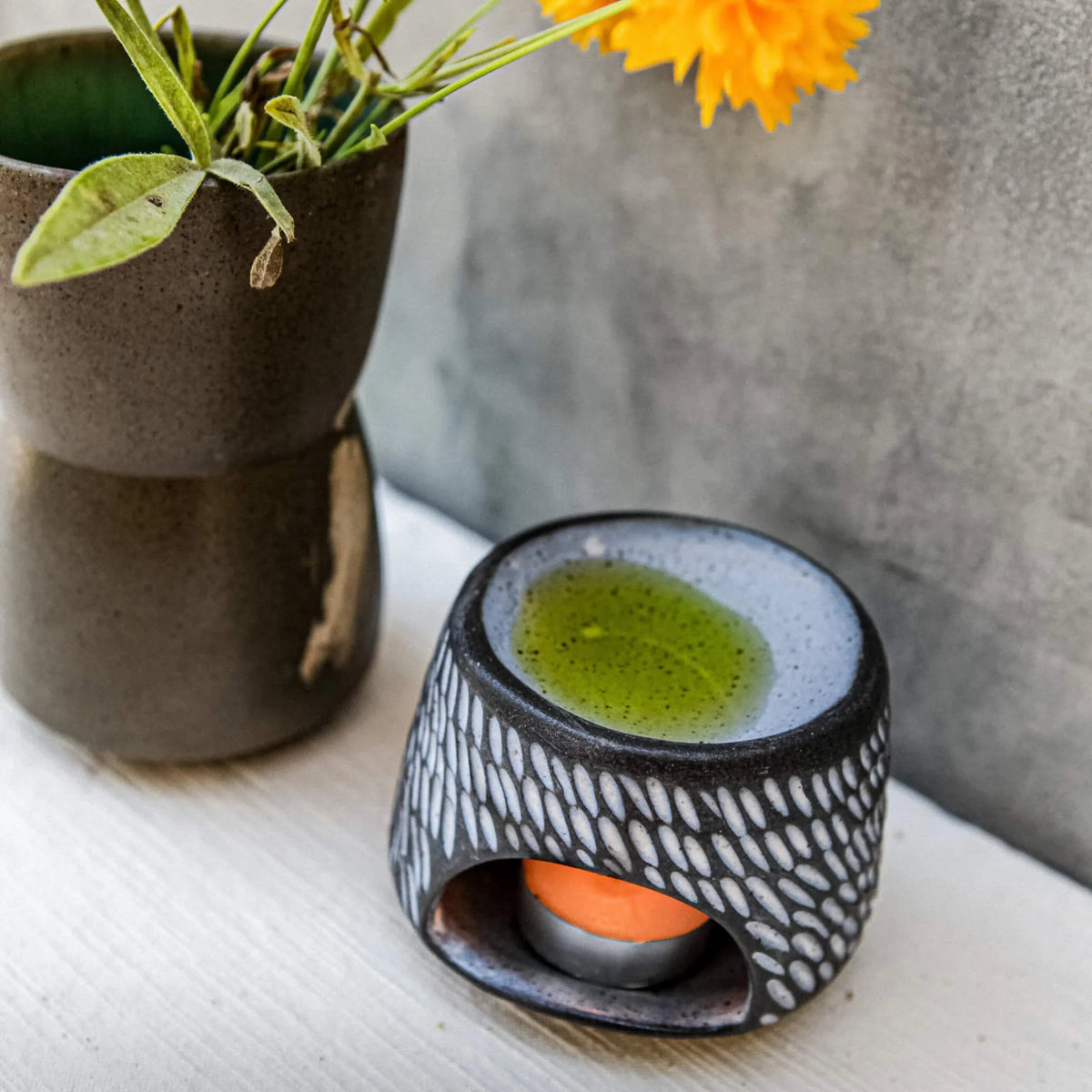 Hic Ceramics Stone Handcrafted Stoneware Censer