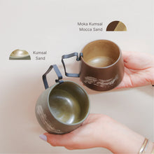 Hic Ceramics Snow White Medium Stoneware Cup with Removable Stainless Steel Handle