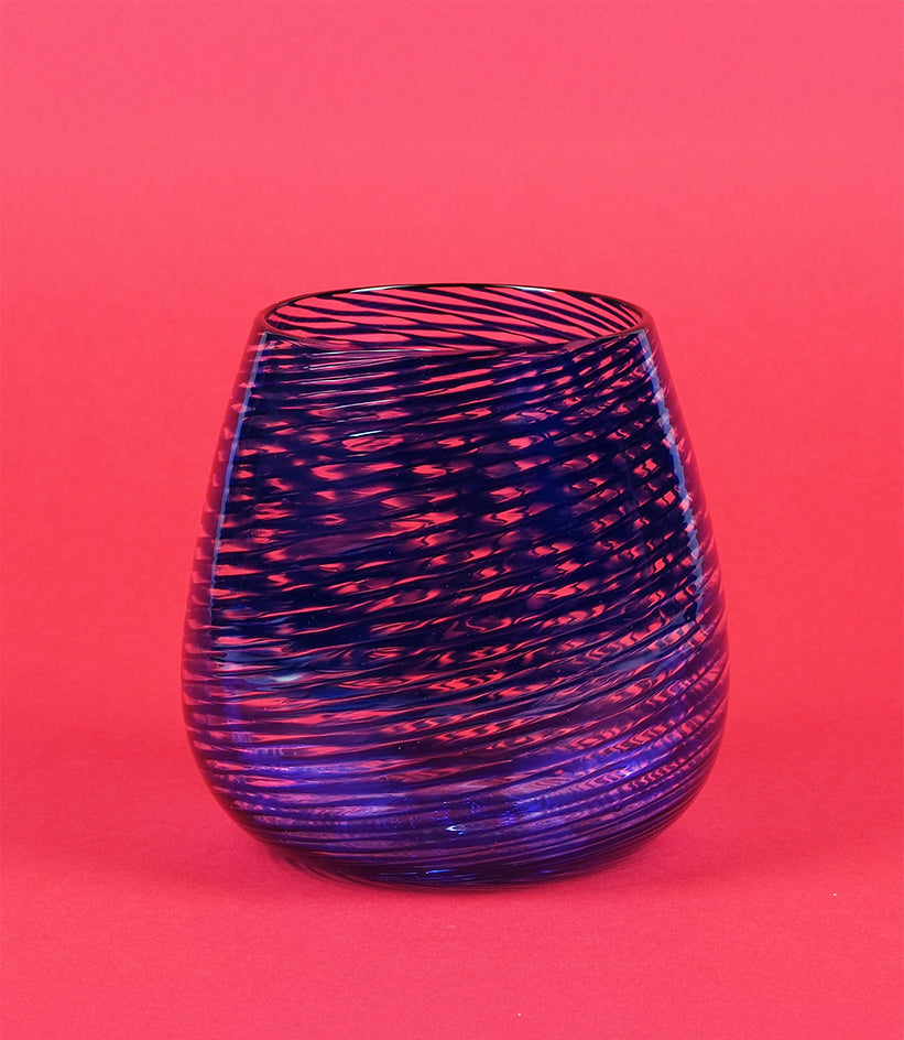 Barbablanca Hand-Blown Glass Object — Blue