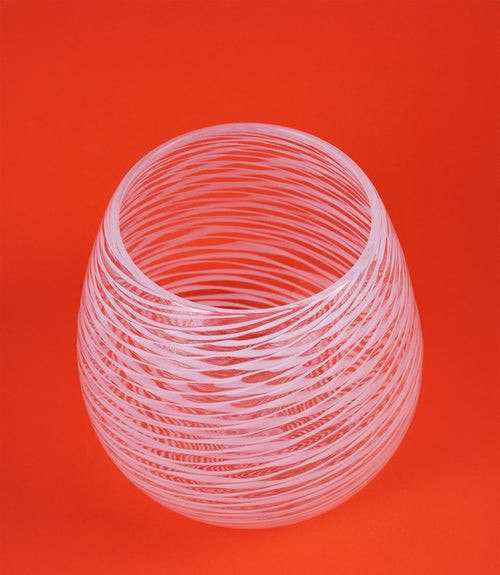 Barbablanca Hand-Blown Glass Object — White