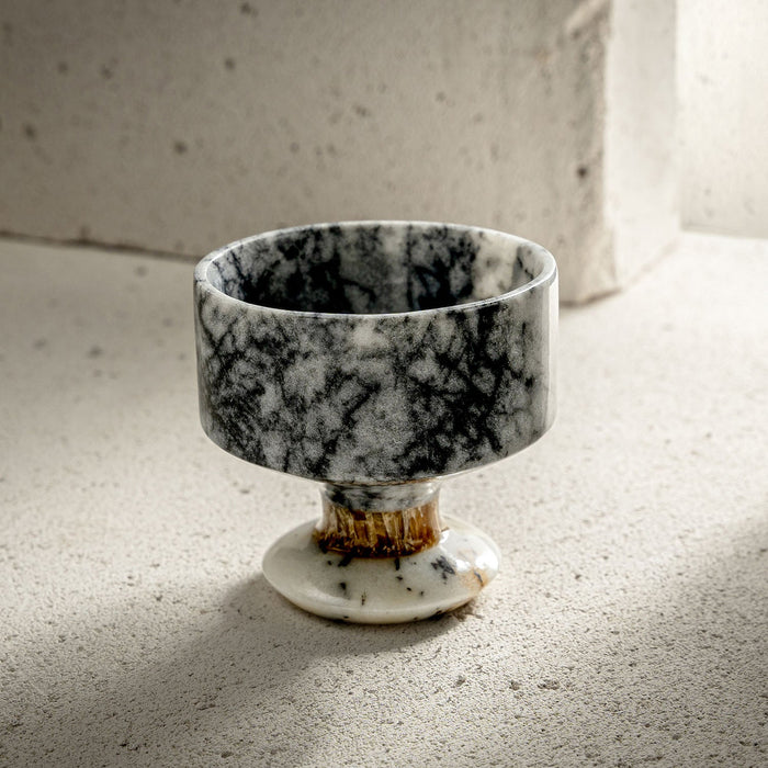 Tumbling Marble Tumblers - Handcrafted Luxury in 2 Unique Marble Finishes (Mugla Black)