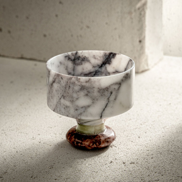 Tumbling Marble Tumblers - Handcrafted Luxury in 2 Unique Marble Finishes (Afyon Lilac)
