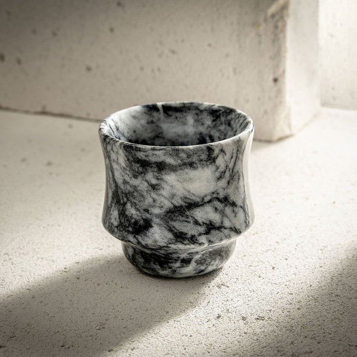 Handcrafted Marble Tumblers - Luxury in Three Exquisite Marble Finishes (Mugla Black)