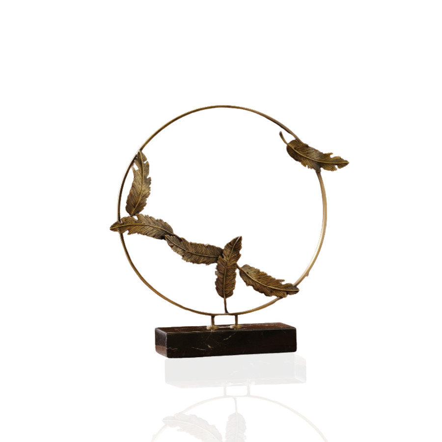 Pile Decor – Sculpted Serenity in Brass