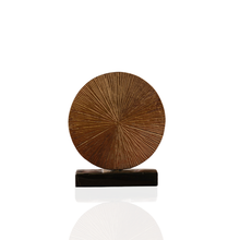Bronze Eclipse Disc – Radiant Texture with a Dark Edge