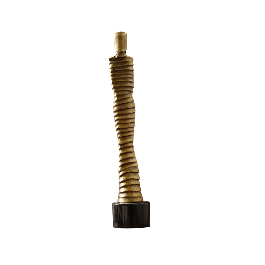Bronze Mummy Man Brass Sculpture
