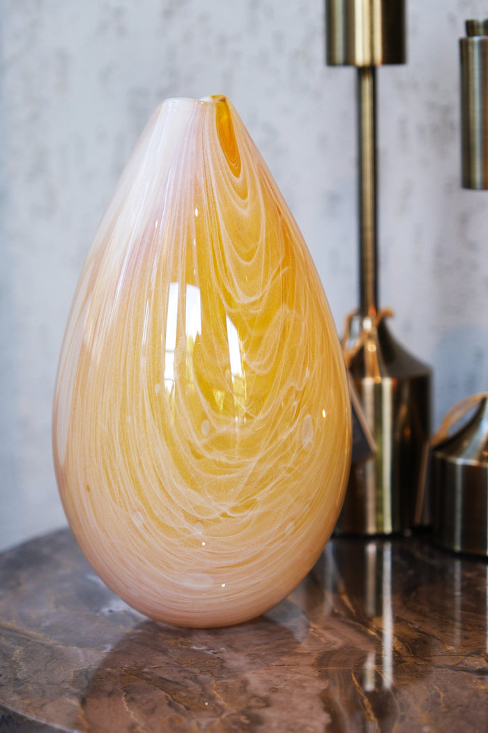 AmbraViva Hand-Blown Art Glass Object