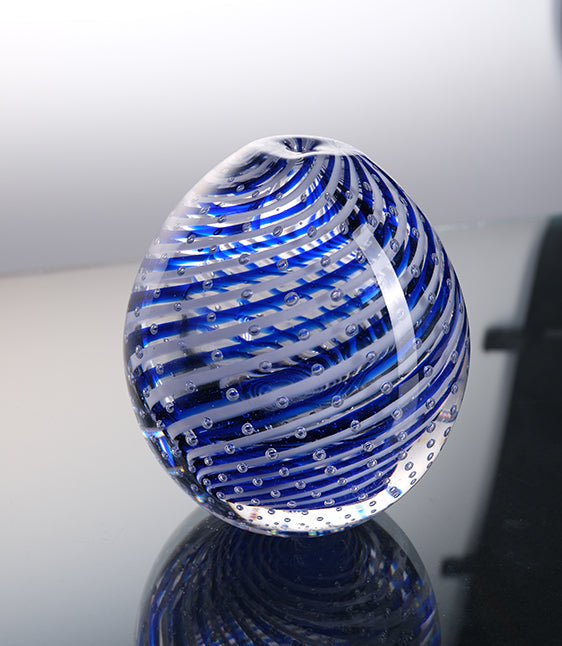 Filigrana a Grani Hand-Blown Glass Vase