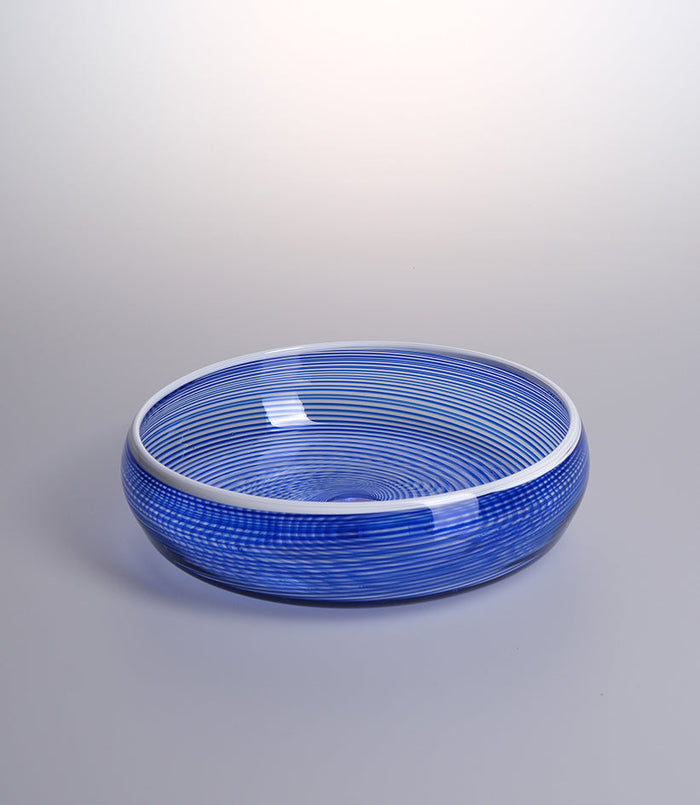 Ciotola Blu Hand-Blown Glass Bowl