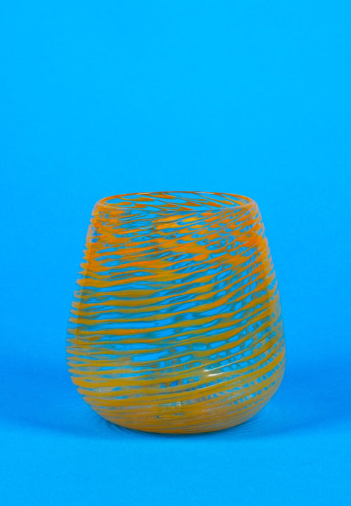Barbablanca Swirl Glass Tumbler - Arangione – view 2
