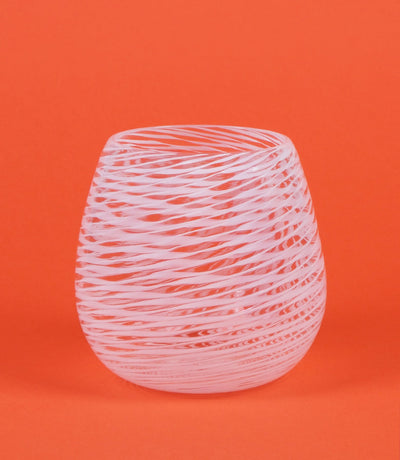 Barbablanca Hand-Blown Glass Object — White
