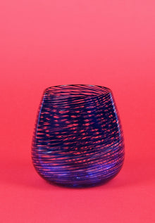 Barbablanca Swirl Glass Tumbler – Blue – view 2