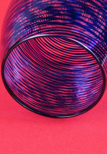 Barbablanca Swirl Glass Tumbler – Blue – view 3