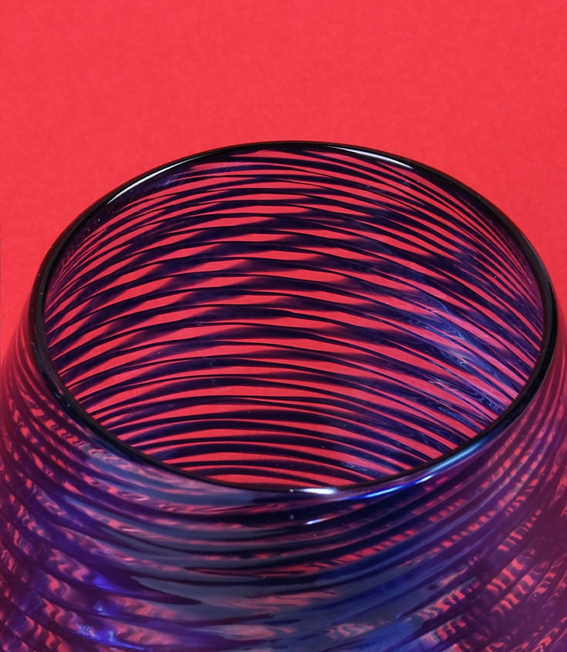Barbablanca Hand-Blown Glass Object — Blue